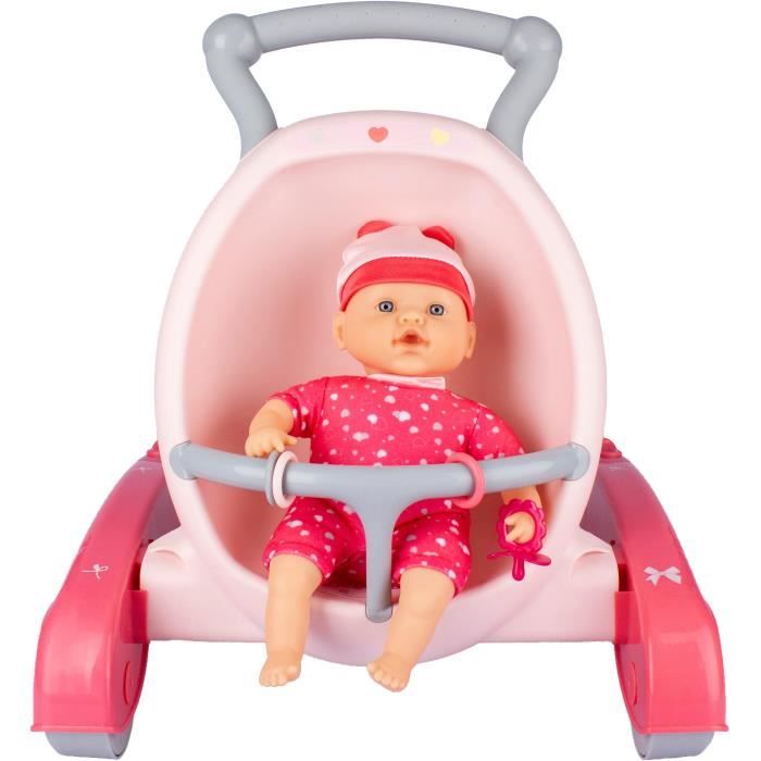 QUEENY DOLLS Mon trotteur 2 en 1 Poup e Cdiscount Jeux Jouets