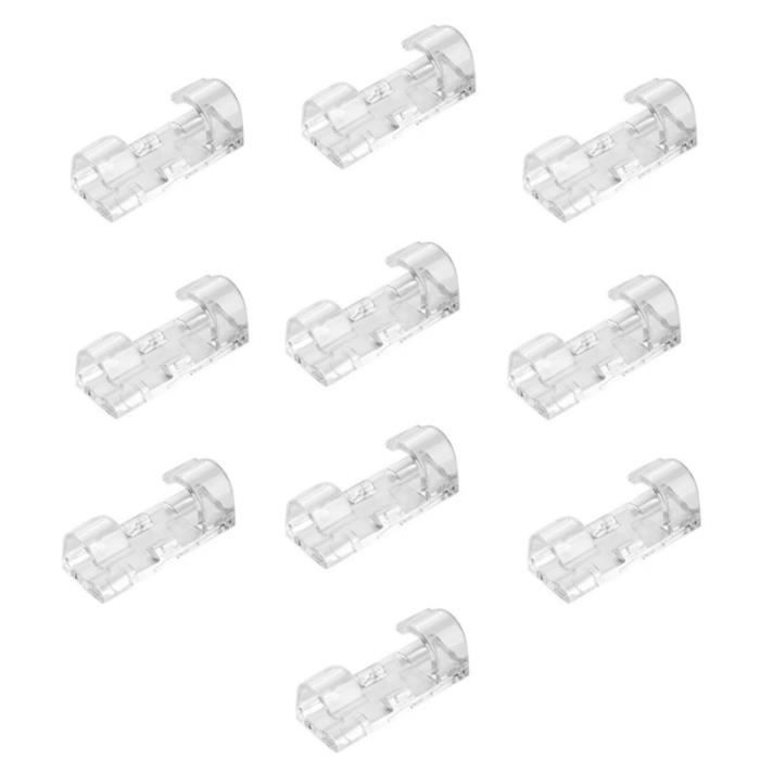 Serre-câbles Autocollants - Gestion Des Câbles - Set De 50 Plastique De Haute Qualite