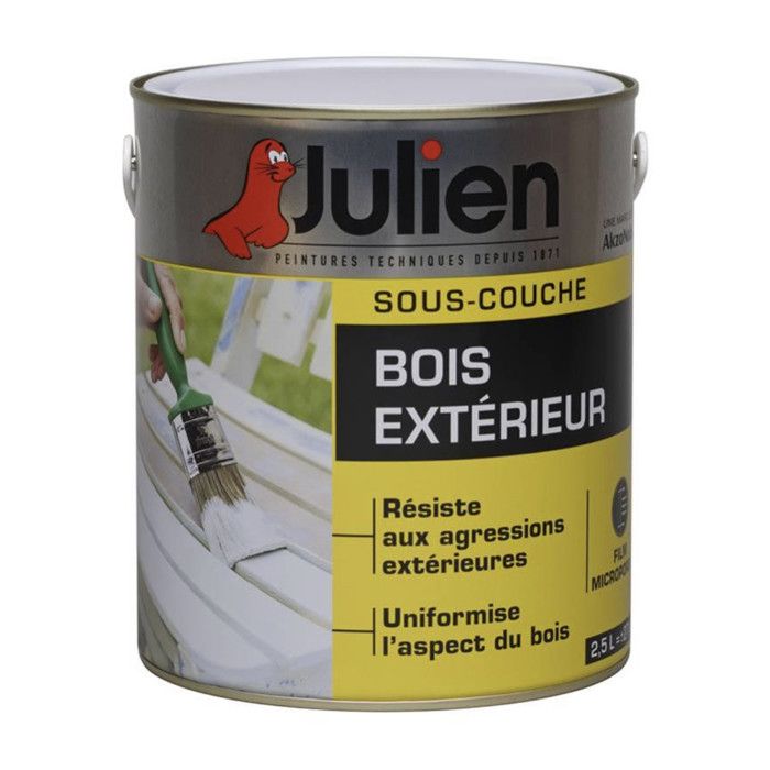 Julien Peinture Sous Couche J3 Bois Exterieur 2 5 L Achat Vente Peinture Vernis Peinture J3 Bois Ext 2 5l Cdiscount