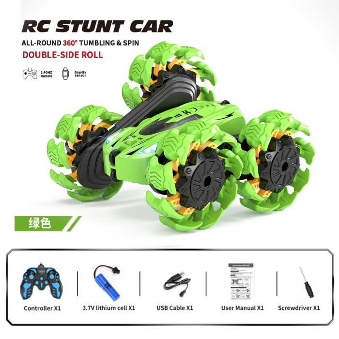 NetBoat Voiture Telecommandé RC Voiture Tout Terrain 4WD Télécommandée De Cascade Camion