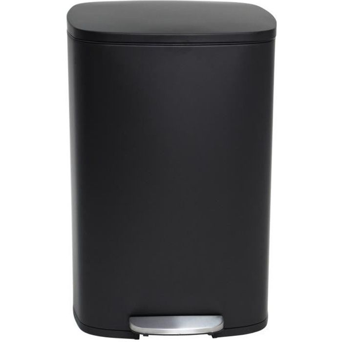 Poubelle de Cuisine à Pédale - ADMIRAL - 50 L - Noir Mat - Kitchen Move