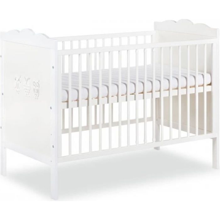 Marsell Lit Bebe A Barreaux Blanc Avec Motifs Hiboux 1x60 Cm Cdiscount Puericulture Eveil Bebe Marsell Lit Bebe A Barreaux Blanc Avec Motifs Hiboux 1x60 Cm Cdiscount Puericulture Eveil Bebe