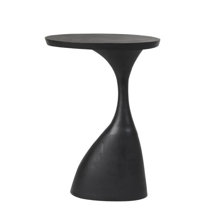 light & living table d'appoint macau - noir - 40x33x55cm