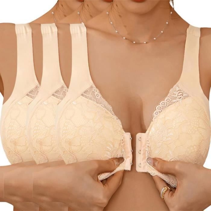 Soutien-gorge non rembourré avec fermeture sur le devant main image 0