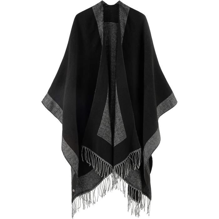 Poncho Veste ImpermÃ©able Hiver Femme Veste Polaire Manteau Coupe