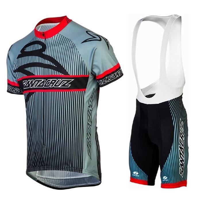 Santa Cruz Maillot De Cyclisme Manches Courtes Cuissard Velo A Bretelles Homme Prix Pas Cher Cdiscount