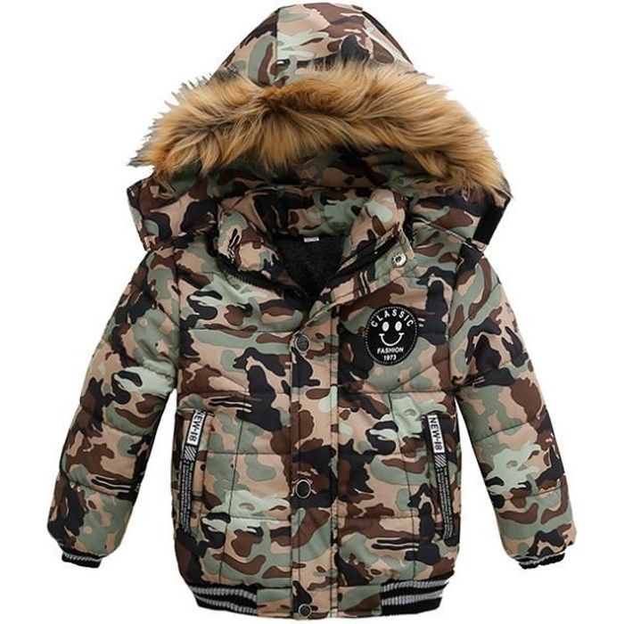 Doudoune camouflage new arrivals garcon