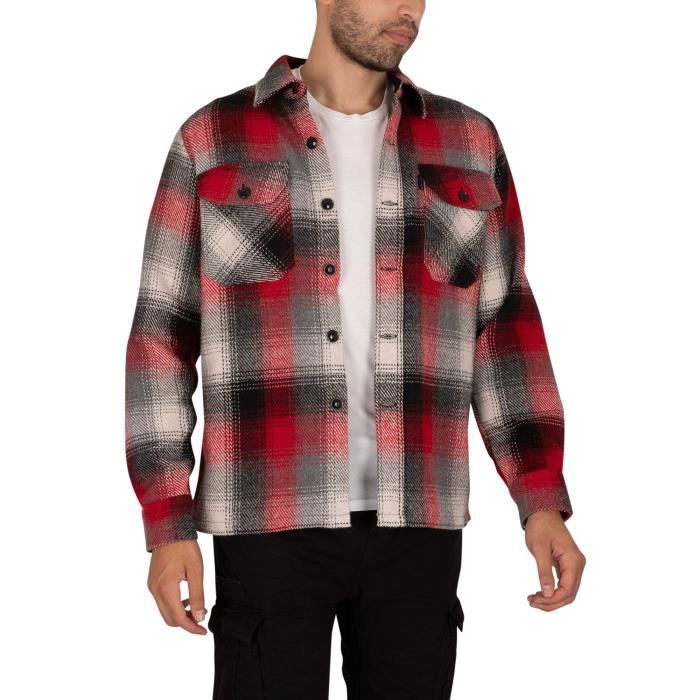 Surchemise homme rouge hot sale