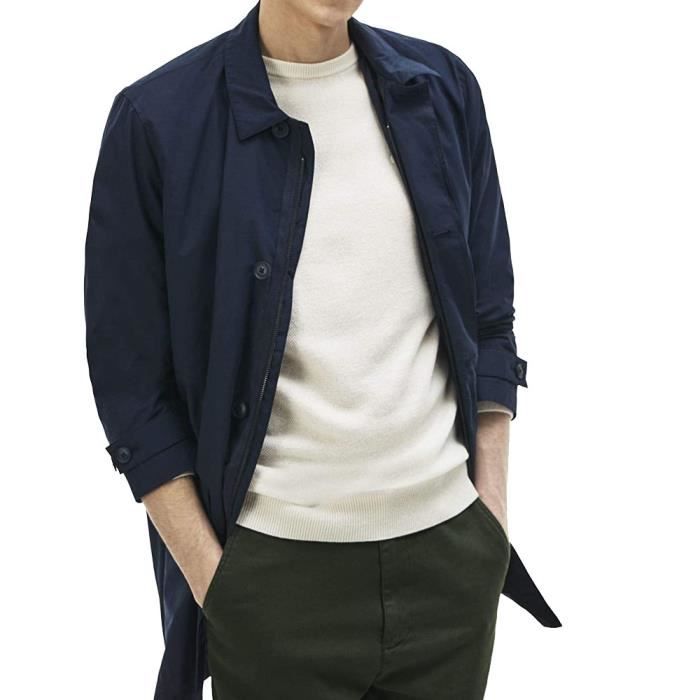 Veste lacoste bleu marine discount homme