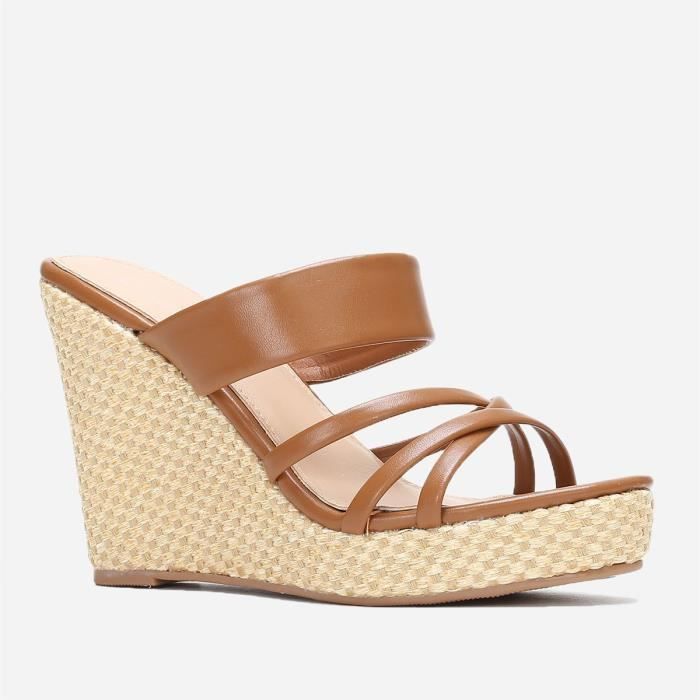mules camel femme