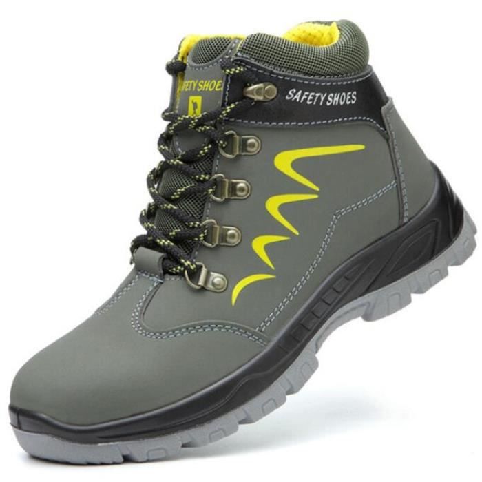 VEVOR Chaussures De Sécurité à Embout Acier Pour Hommes Taille 11 US - Baskets De Travail Noires