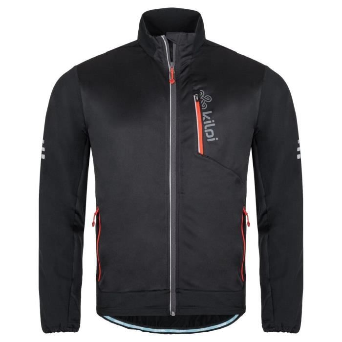 Veste de running homme Kilpi Nordim - noir - XS - Softshell SIBERIUM -  Poches zippées - Éléments réfléchissants - Cdiscount Sport