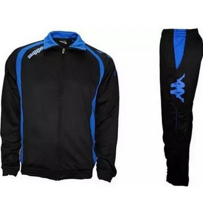 Jogging Multisport - Kappa - Bolzano Noir et Bleu - Manches longues - Respirant - Homme