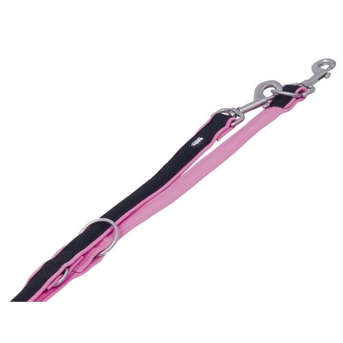 Nobby Mesh Preno — Laisse dentraînement pour chien Rose 200 cm 15–20 mm Nobby Mesh Preno — Laisse dentraînement pour chien Rose 200 cm 15–20 mm