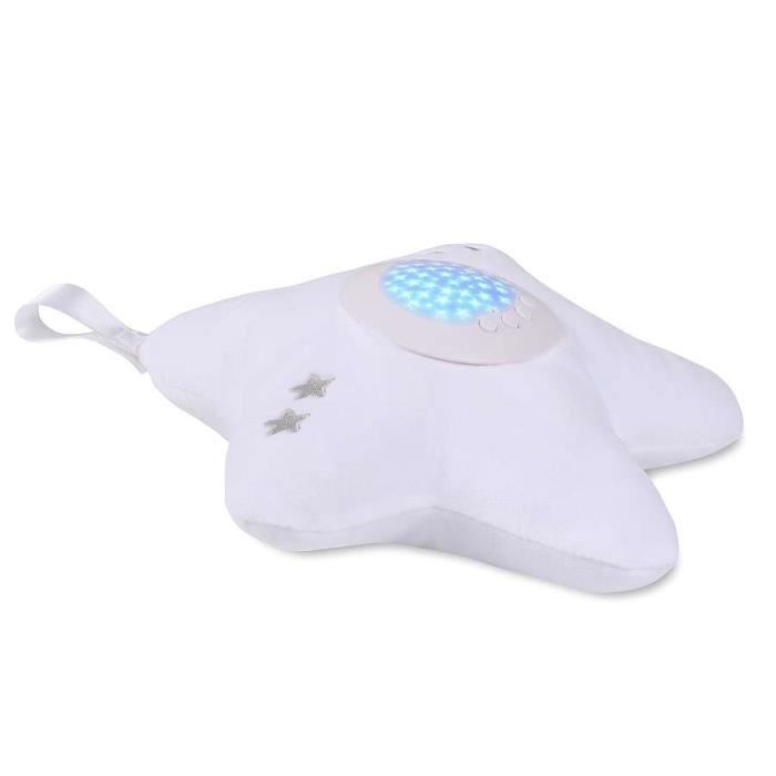 Veilleuse Musicale Et Projection Etoiles Blanche Cdiscount Puericulture Eveil Bebe