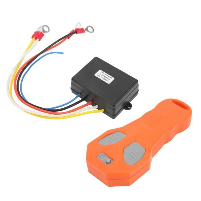 Kit Télécommande Treuil Sans Fil Universel 12V 24V - Commutateur Rouge Avec Récepteur Pour Camion ATV SUV