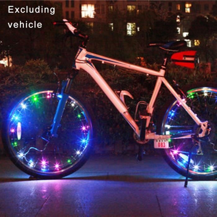 LED Vélo Lumières Vélo De Montagne Roue Chaîne Lumière Vélo Roue