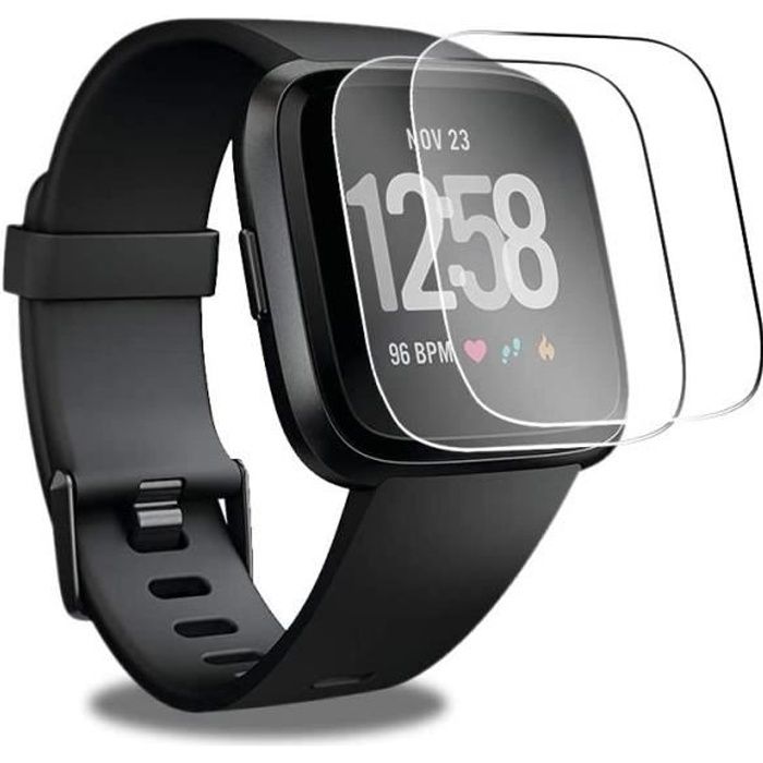 Verre Trempé pour Fitbit Versa - Fitbit Versa Lite [Pack 2] Film Vitre Protection  Ecran Montre Connectée Phonillico® - Cdiscount Téléphonie