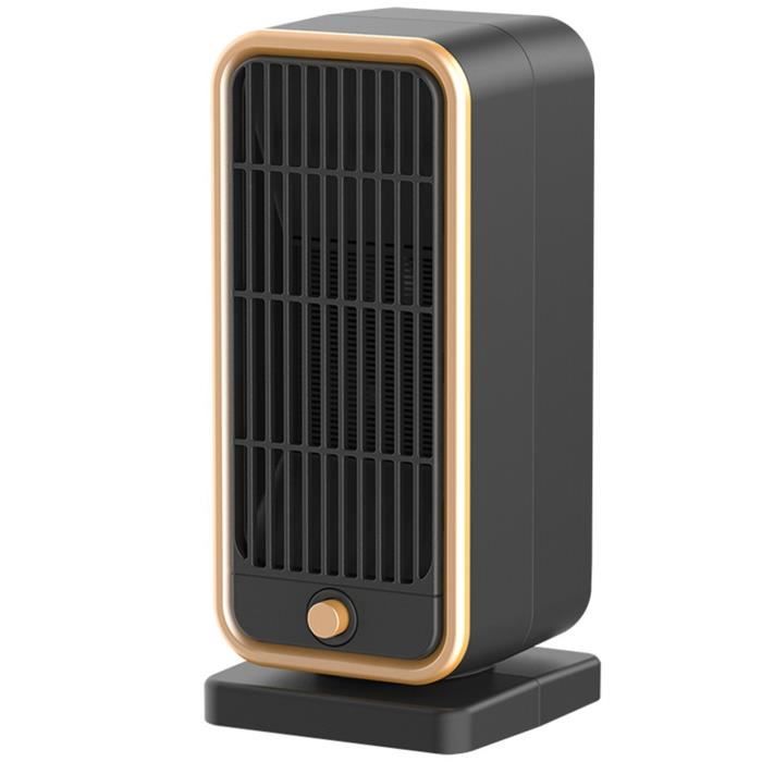Radiateur Soufflant Céramique 2 KW - Silencieux, Réglable, Sécurité Surchauffe - Noir
