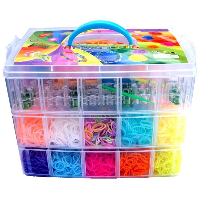 Kit Loom Boite 10000 Elastiques Malette 3 Etage Achat Vente
