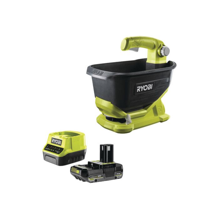 Pack RYOBI Epandeur à main OSS1800 18V One+ 1 Batterie 2.0Ah 1 Chargeur rapide - vue 2