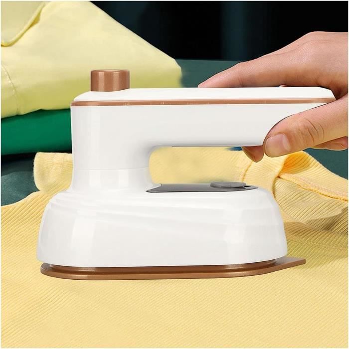 Mini Fer à Repasser De Voyage 2 En 1, Rechargeable Par USB, Chauffage Rapide, Mini Défroisseur à