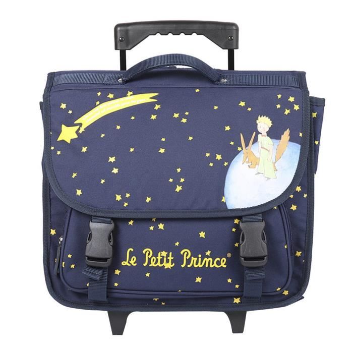 Cartable a roulettes LE PETIT PRINCE Stars 38cm 2 compartiments Cdiscount Bagagerie Maroquinerie