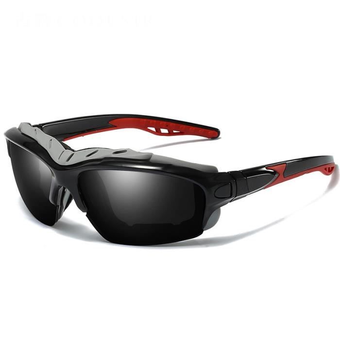 SHARPHY Lunettes de soleil homme polarisées conduire le nouveau sports de plein air alpinisme noir cool Anti-UV