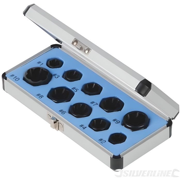 Coffret de 10 extracteurs de boulons