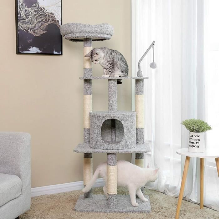 Feandrea Arbre A Chat Hauteur 136 Cm Poteaux A Gratter Niche Et Perchoir Surface En Imitation Lin Gris Clair Pct64w Achat Vente Arbre A Chat Songmics Arbre A Chat Cdiscount Feandrea Arbre A Chat Hauteur 136 Cm Poteaux A Gratter Niche Et Perchoir Surface En Imitation Lin Gris Clair Pct64w Achat Vente Arbre A Chat Songmics Arbre A Chat Cdiscount