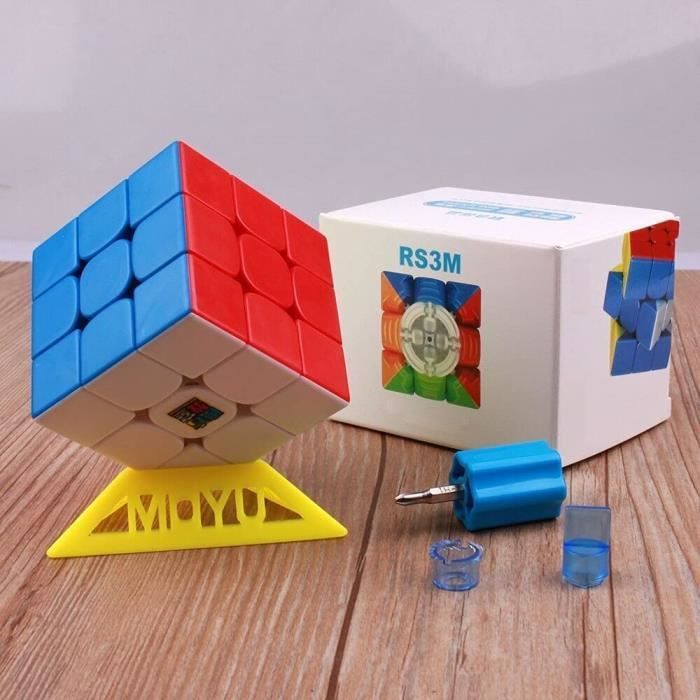 Speed Cube QY MS 2x2 Magnétique - Cube Magique Rotation Rapide - Casse-tête 3D