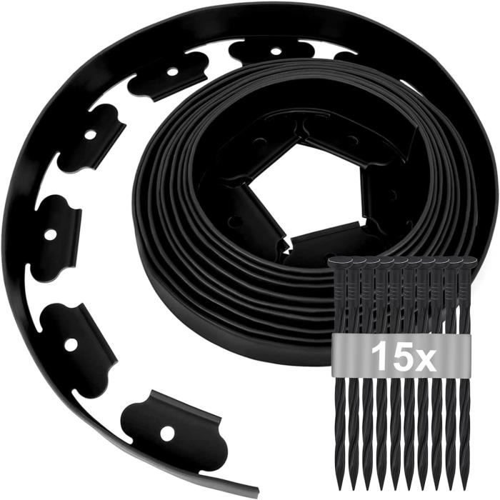 Bordure Jardin Exterieur Metal Bordure De Jardin Flexible Bordure Jardin 10m - Haute 10cm, 30 Piquets - Sans Creuser Piquet Bordure Jardin Bordure Jardin 30 Cm De Hauteur