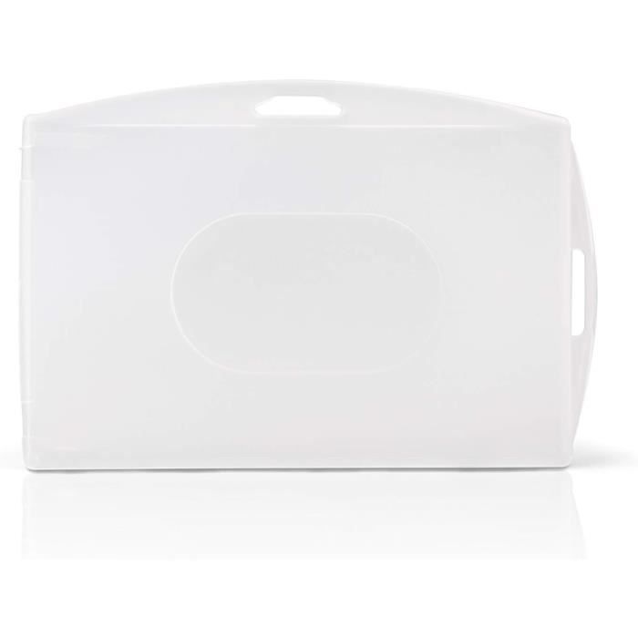 Porte-Cartes Rigides Transparents - Lot De 10, Format 9,9 X 6 Cm, Ouverture Pouce