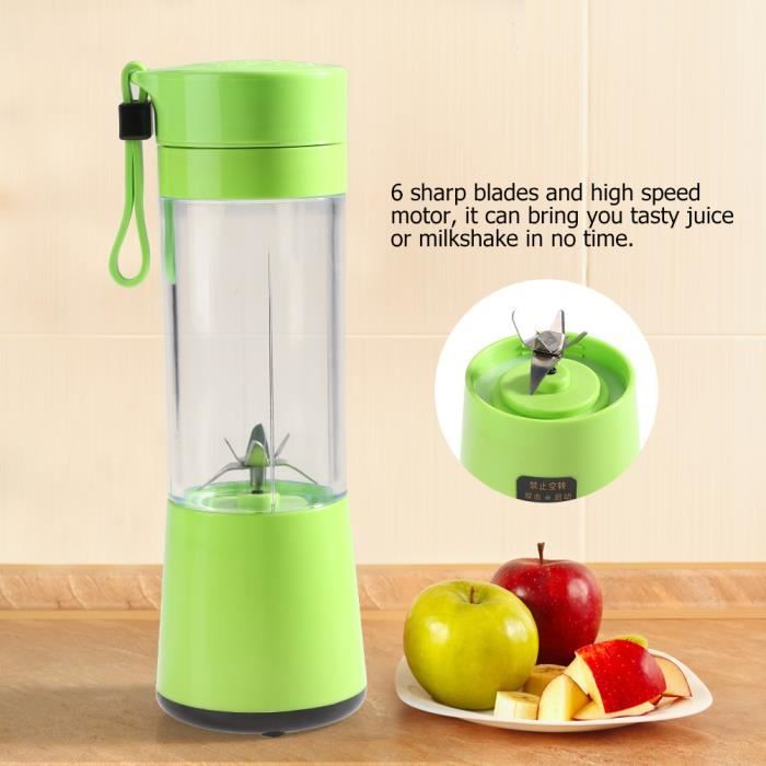 Mini Presse-agrumes Portable Rechargeable USB - 350 Ml, Batterie 1500 MAh, Pour Smoothies Et Jus Frais En Déplacement