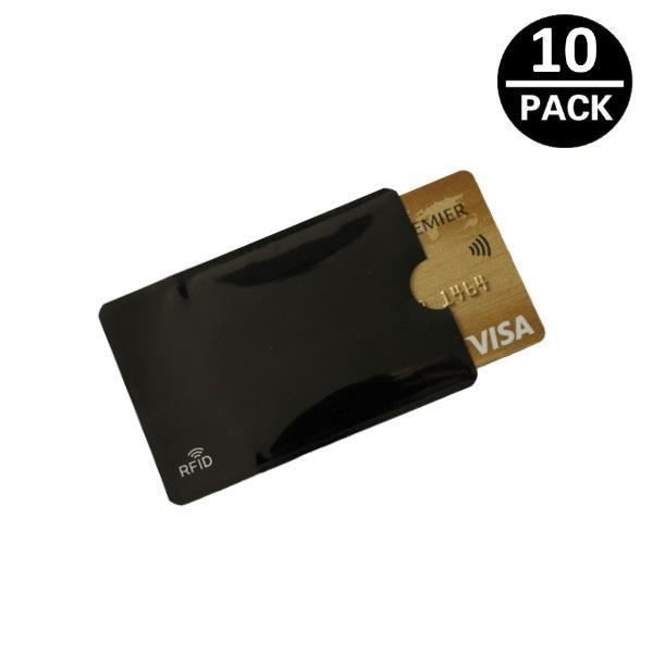 10pack Etui Carte Bancaire Anti Piratage Paiement sans contact Rfid Noir Cdiscount Bricolage
