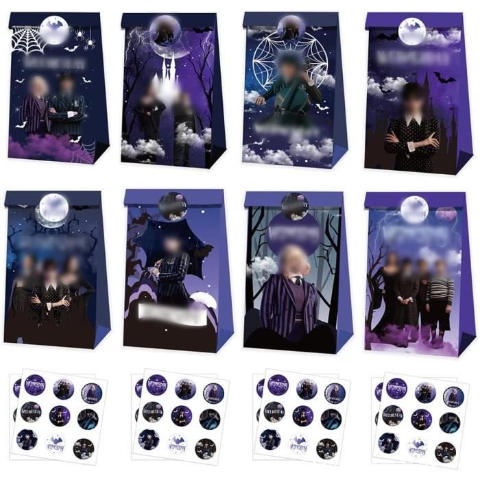 Sacs En Papier Cadeaux 50 Pièces Avec Autocollants – Taille 9x4x18 Cm, 9 Couleurs, Pour Bonbons, Petits Jouets, Fêtes