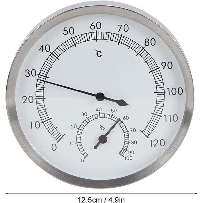 Thermo hygromètre, hygromètre de température, thermomètre intérieur et hygromètre  intérieur, pour intérieur ou extérieur, résistant aux hautes températures  (couleur)