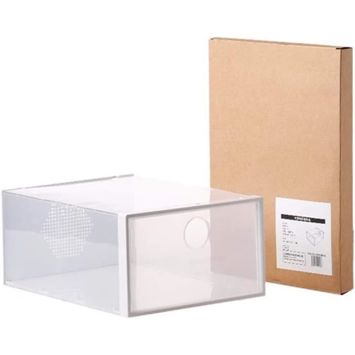 Lot De 20 Boîtes À Chaussures Transparentes Empilables - Installation Facile - Pour Chambre À