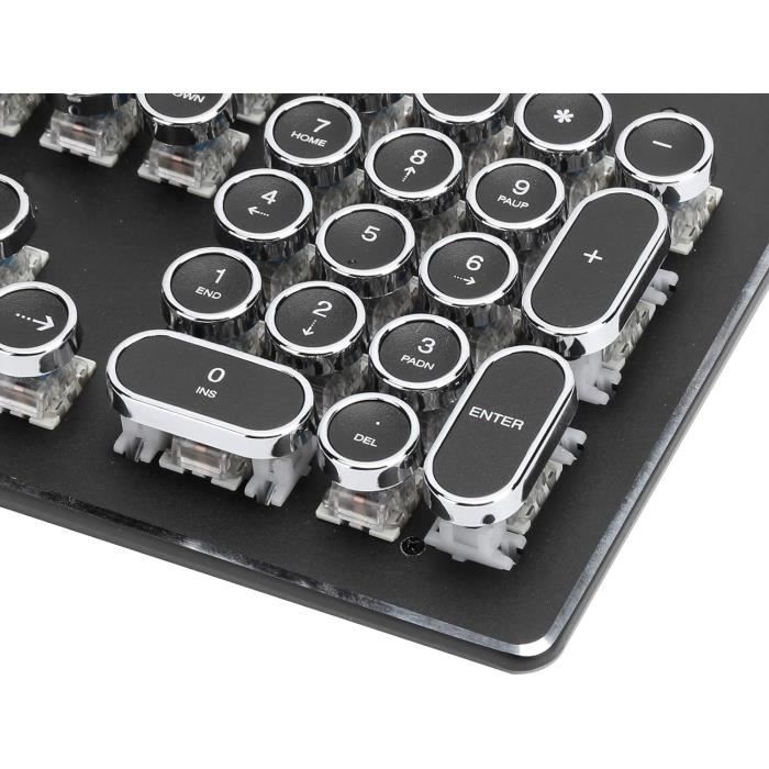 VBESTLIFE Jeu De Clavier Et Souris Combo Clavier Et Souris De Jeu 104 Touches LED Rétro-éclairé