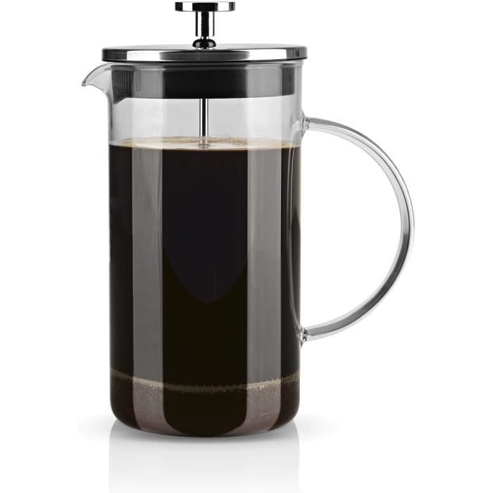 Cafetière à Piston Café Olé 350ml - Noir, Piston Inox - Pour 3 Demi-Tasses - Facile à Utiliser