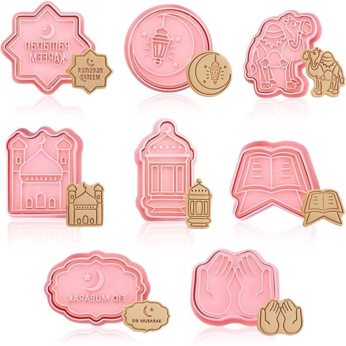Eid Mubarak Uitsteekvormpjes, set van 24 stuks, 3D, ramadan