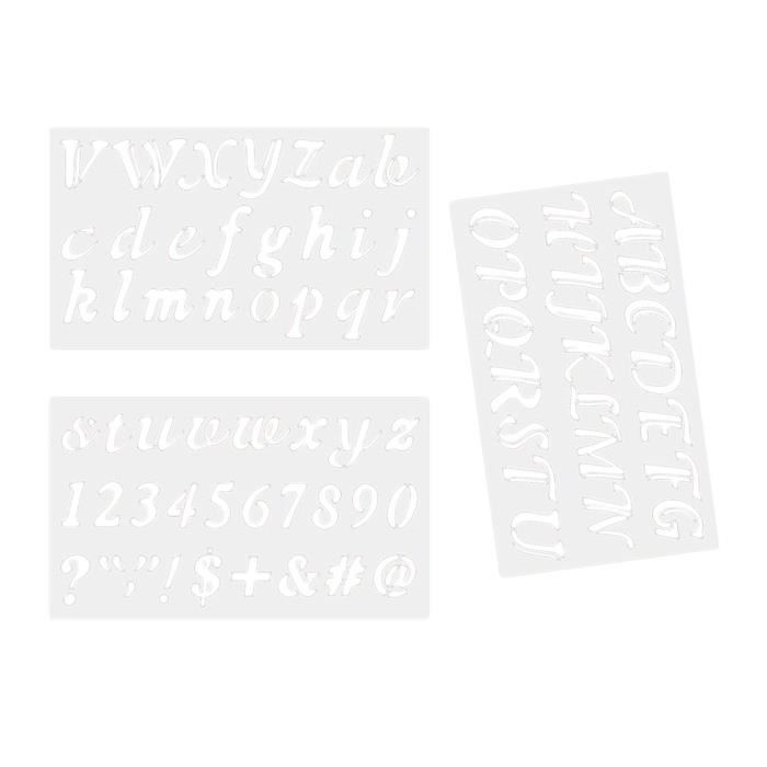 40 LETTRE POCHOIRS Alphabet Pochoirs Dessin Pochoirs Peinture Modèles
