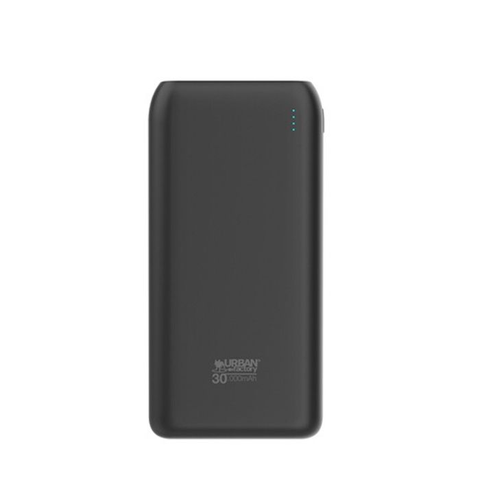 Batterie externe Urban Factory USB C vers USB A 30000 mAh Noir