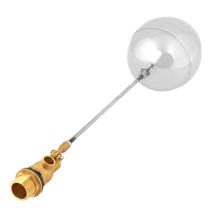 Robinet De Chasse D'Eau 3/4" Chromé - Laiton - Nettoyage Auto De La Buse - Pour WC