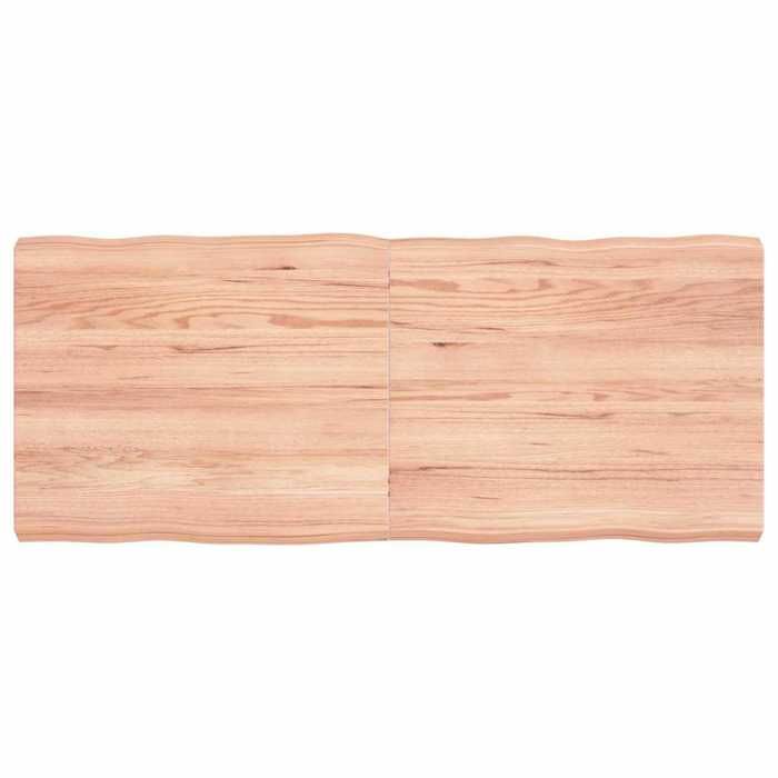 vidaXL Dessus de table bois chêne massif traité bordure assortie 363959