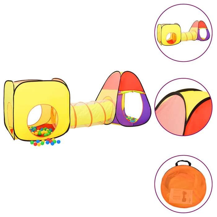 93674 vidaXL Tente de jeu pour enfants Multicolore 255x80x100 cm