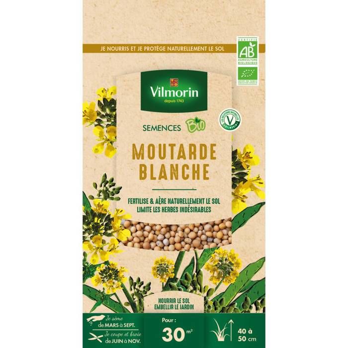 Comparer les prix de Graines de Moutarde blanche BIO , boite de 60 grs-