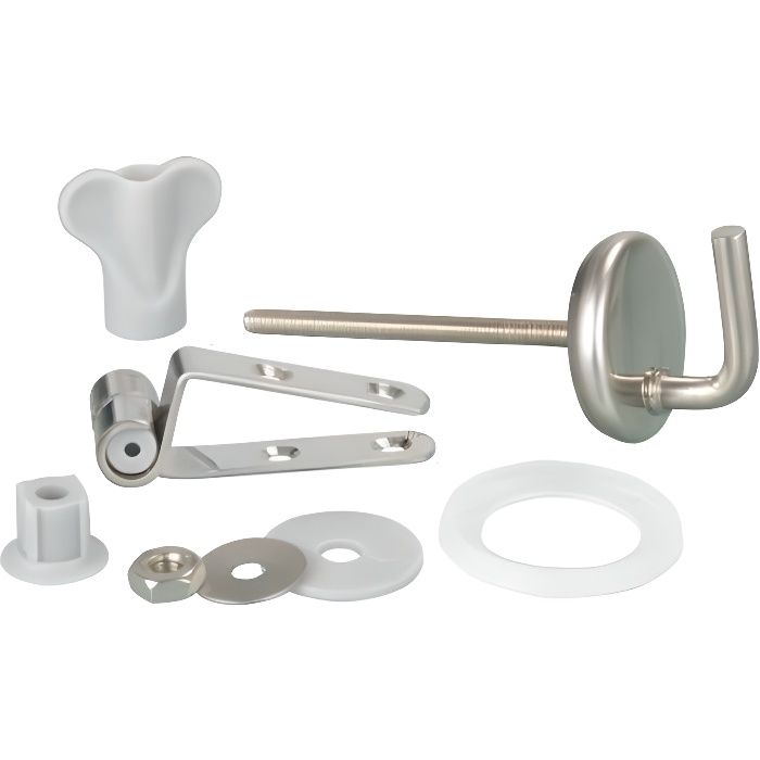 FOCCTS 4 pièces Abattant WC Vis fixation de abattant de cabinet daisance Fixations pour toilette wc universelles Écrous supérieurs salles de bains Fixation de rechange lunette WC 