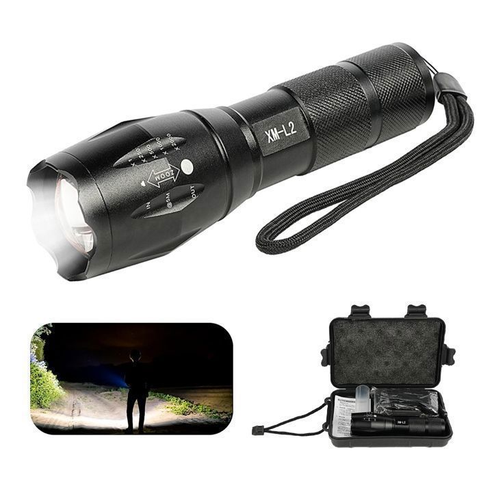 Torche Puissante,Set A-XHP50.2 Black--Lampe De Poche Professionnelle