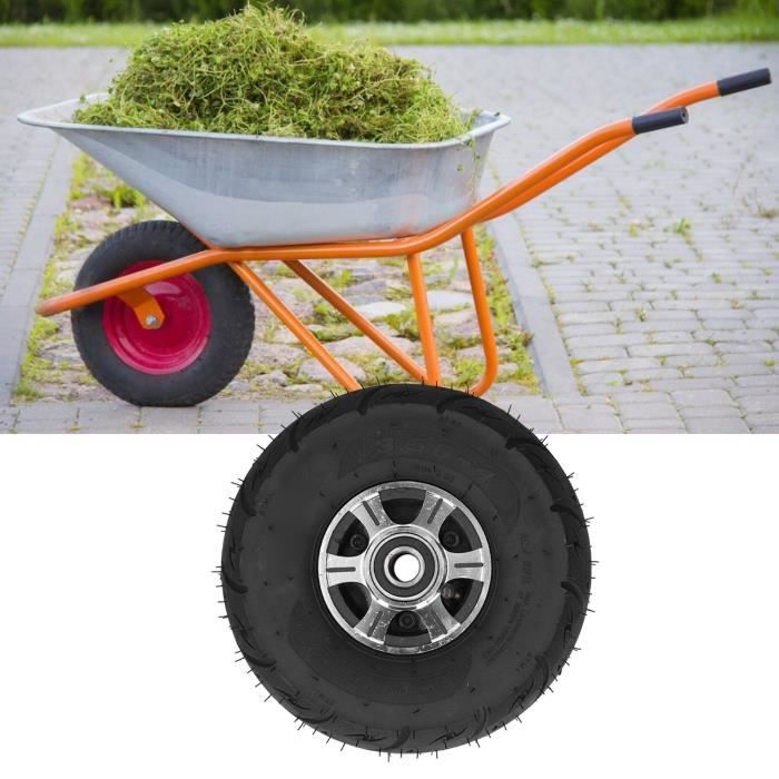 Roues De Chariot De Plage PVC – 2 Pneus Larges 296 X 180 Mm, Diamètre Axe 10,5 Mm | Pour Sable, Herbe, Camping